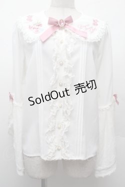 画像1: Amavel / Princess Afternoon tea Party ブラウス  白 S-26-02-09-001-CA-OP-HR-ZS