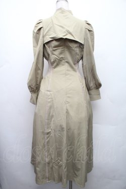 画像2: axes femme POETIQUE / デコルテ開きラインワンピース  グリーン S-26-02-09-034-AX-OP-HR-ZS