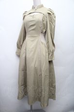 画像3: axes femme POETIQUE / デコルテ開きラインワンピース  グリーン S-26-02-09-034-AX-OP-HR-ZS (3)