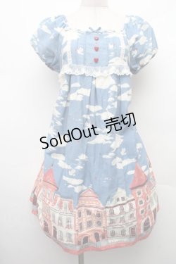 画像1: Innocent World / チェスキークルムロフワンピース  サックス S-26-02-09-037-IW-OP-AS-ZS