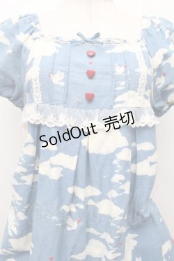 画像3: Innocent World / チェスキークルムロフワンピース  サックス S-26-02-09-037-IW-OP-AS-ZS