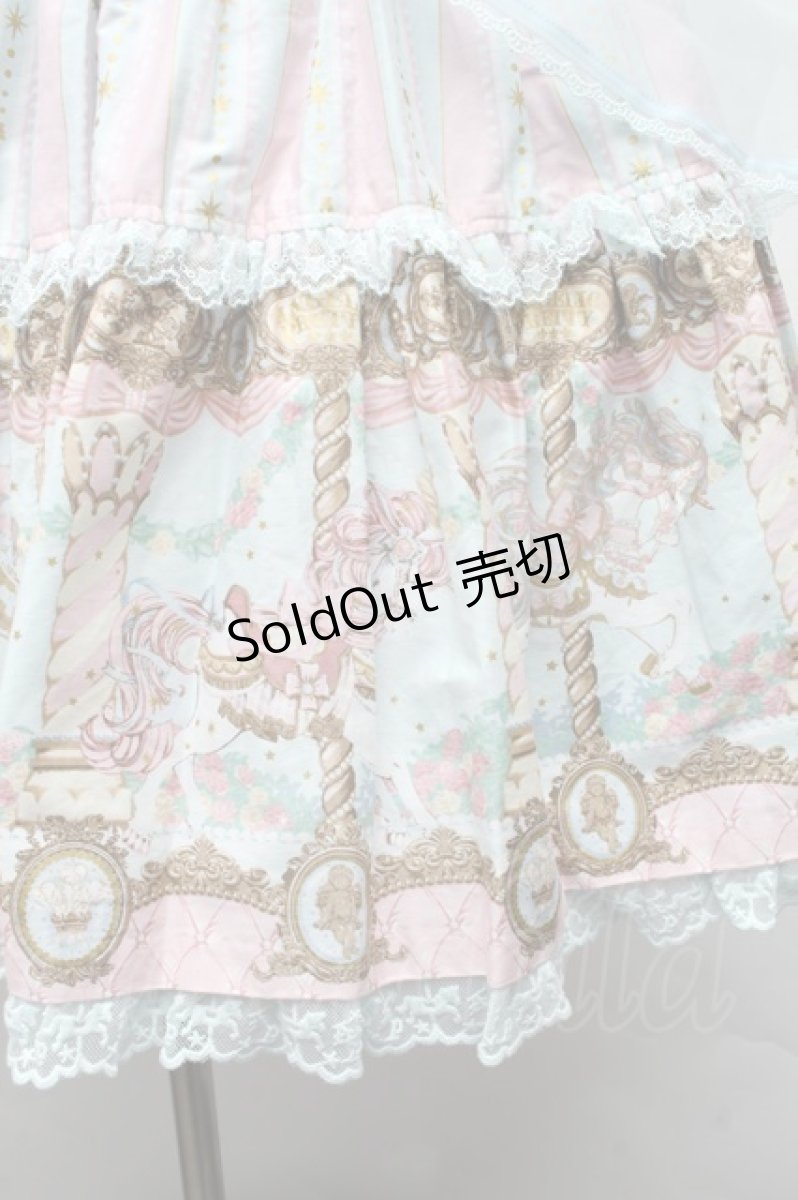 画像3: Angelic Pretty / Day Dream Carnivalティアードジャンパースカート  サックス S-26-02-09-040-AP-OP-AS-ZS (3)
