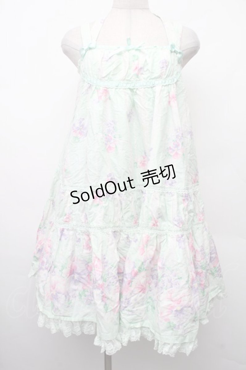 画像1: Angelic Pretty / Sugar Pansy Dollジャンパースカート  ミント S-26-02-09-042-AP-OP-HR-ZS (1)