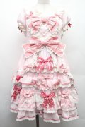 花与珍珠匣 / 青木美沙子コラボワンピース  ピンク S-26-02-09-047-LO-ZA-AS-ZS