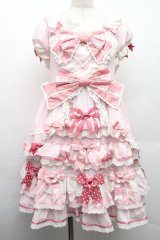 花与珍珠匣 / 青木美沙子コラボワンピース  ピンク S-26-02-09-047-LO-ZA-AS-ZS