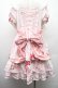 画像2: 花与珍珠匣 / 青木美沙子コラボワンピース  ピンク S-26-02-09-047-LO-ZA-AS-ZS (2)