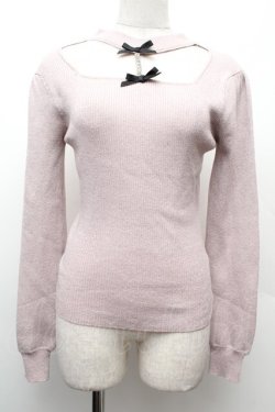 画像1: pium / ビジューチョーカーラメニット  ピンク S-26-02-09-007-0-TO-AS-ZS