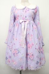 Angelic Pretty / Sweetie Violetワンピース  ラベンダー S-26-02-09-051-AP-OP-AS-ZS