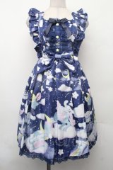 Angelic Pretty / Dreamy シナモロールジャンパースカートSet  紺 S-26-02-09-055-AP-OP-AS-ZS