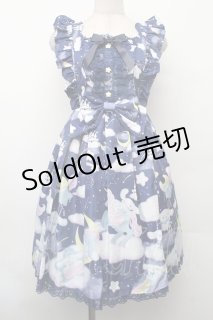 Angelic Pretty / Dreamy シナモロールジャンパースカートSet 紺 S-26