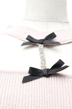 画像4: pium / ビジューチョーカーラメニット  ピンク S-26-02-09-007-0-TO-AS-ZS