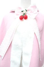 画像5: BABY,THE STARS SHINE BRIGHT / ゆらゆらいちごのうさみみファーケープ  ピンク S-26-02-09-009-BA-JA-AS-ZS (5)