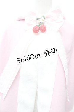 画像5: BABY,THE STARS SHINE BRIGHT / ゆらゆらいちごのうさみみファーケープ  ピンク S-26-02-09-009-BA-JA-AS-ZS