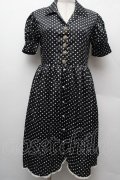 Swankiss / DOTパールワンピース  黒ｘ白 S-26-02-09-017-CA-OP-HR-ZS