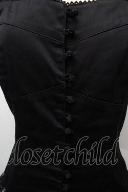 画像4: MIHO MATSUDA / 裾レースビスチェ  黒 S-26-02-09-018-GO-BL-HR-ZS