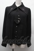 Amavel / Gothic Punk Nostalgic シャツブラウス  黒 S-26-02-09-019-CA-BL-HR-ZS