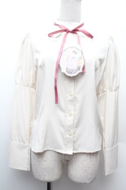 画像1: Kurumi Collaboration / KRデシンジゴスリブラウス S キナリ S-26-02-09-003-LO-BL-HR-ZS