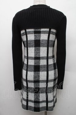 画像2: An MILLE / ニットワンピース  黒ｘ白 S-26-02-09-029-EL-OP-AS-ZS