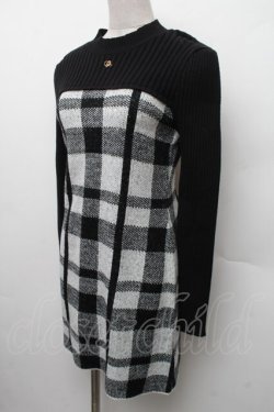 画像3: An MILLE / ニットワンピース  黒ｘ白 S-26-02-09-029-EL-OP-AS-ZS