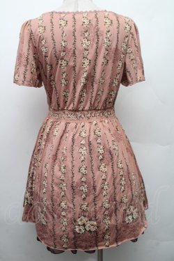 画像2: axes femme / ローズストライプワンピース  ピンク S-26-02-09-030-AX-OP-HR-ZS