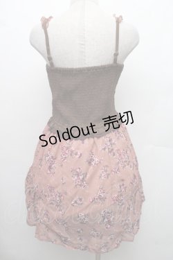 画像2: axes femme / ローズスカートドッキングチュニ  ピンク S-26-02-09-031-AX-OP-HR-ZS