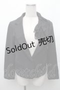 axes femme / レース襟ジャケット  黒 S-26-02-10-044-AX-JA-AS-ZS