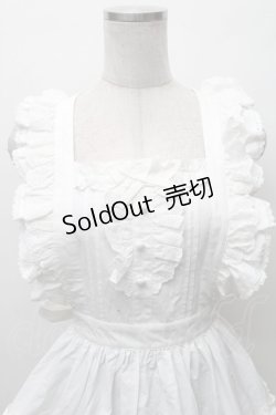 画像3: Chalmiere / コットンフリルエプロン  白 S-26-02-10-046-0-ZA-AS-ZS