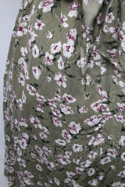 画像3: axes femme / ビスチェ風ドッキングワンピース  グリーンｘオフ S-26-02-10-048-AX-OP-HR-ZS