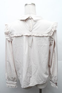 画像2: axes femme / ローズリボンブラウスプルオーバー  ベージュ S-26-02-10-049-AX-BL-HR-ZS