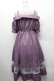 画像2: axes femme / オフショル風ストライプワンピース  パープル S-26-02-10-055-AX-OP-HR-ZS (2)
