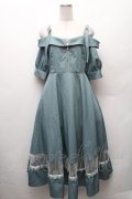 axes femme / オフショル風ストライプワンピース  ミント S-26-02-10-057-AX-OP-HR-ZS