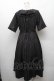 画像2: axes femme / ジャボブローチ付ワンピース  黒 S-26-02-10-060-AX-OP-HR-ZS (2)