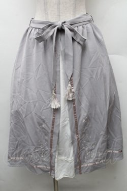 画像1: axes femme / スノー刺繍スカート  グレー S-26-02-10-065-AX-SK-HR-ZS