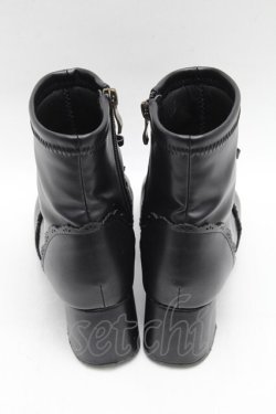 画像3: m petit by misako / リボンショートブーツ L 黒 S-26-02-10-015-0-ZA-HR-ZS