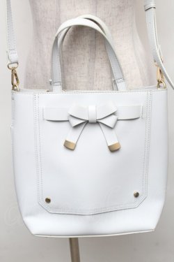 画像1: m petit by misako / AMマエリボン2WAYバッグ  サックス S-26-02-10-018-LO-BG-HR-ZS