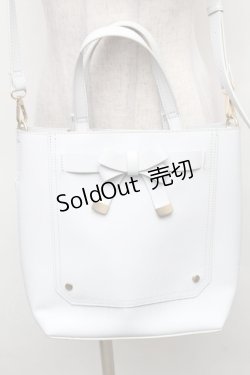 画像1: m petit by misako / AMマエリボン2WAYバッグ  サックス S-26-02-10-018-LO-BG-HR-ZS