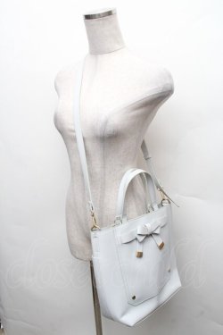 画像3: m petit by misako / AMマエリボン2WAYバッグ  サックス S-26-02-10-018-LO-BG-HR-ZS