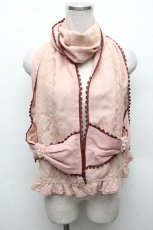 画像1: axes femme / ビッグリボンストール  ピンク S-26-02-10-021-AX-ZA-AS-ZS (1)