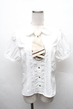 画像1: Kurumi Collaboration / マリンアカデミアブラウス M 白 S-26-02-10-022-LO-BL-HR-ZS