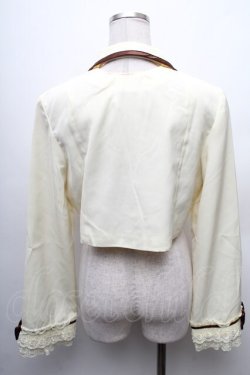 画像2: MARBLE / パイピング飾りエンブレムショートジャケット  イエロー S-26-02-10-023-GO-JA-HR-ZS