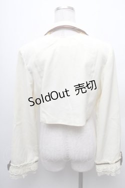 画像2: MARBLE / パイピング飾りエンブレムショートジャケット  イエロー S-26-02-10-023-GO-JA-HR-ZS