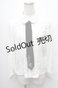 axes femme / ネクタイ付きブラウス  オフ S-26-02-10-024-AX-BL-HR-ZS