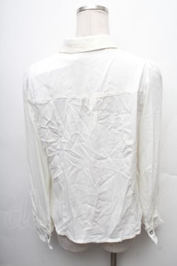 画像2: axes femme / ネクタイ付きブラウス  オフ S-26-02-10-024-AX-BL-HR-ZS