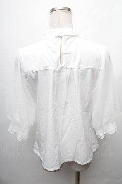 画像2: axes femme POETIQUE / チュールパフ袖トップス  白 S-26-02-10-025-AX-TO-HR-ZS