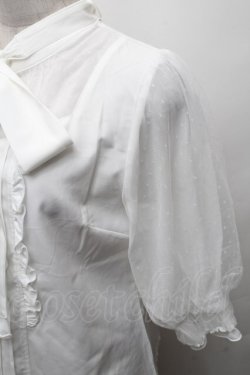 画像3: axes femme POETIQUE / チュールパフ袖トップス  白 S-26-02-10-025-AX-TO-HR-ZS