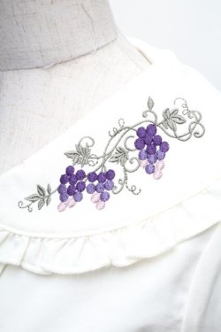 画像3: axes femme POETIQUE / ヴァンダンジュ刺繍ブラウス  オフ S-26-02-10-026-AX-BL-AS-ZS