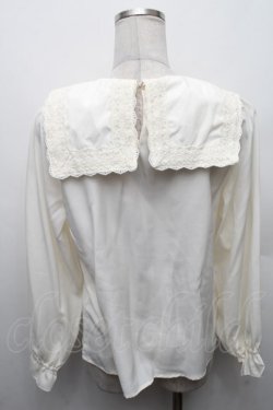 画像2: axes femme POETIQUE / ビッグカラープルブラウス  オフ S-26-02-10-028-AX-BL-HR-ZS