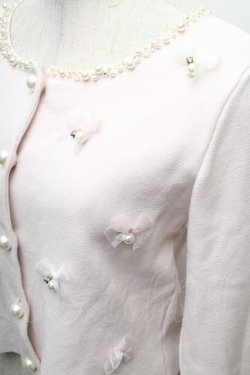 画像3: mille fille closet by LODISPOTTO / Love Ribbonカーディガン  ピンク S-26-02-10-030-LO-TO-HR-ZS