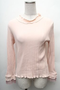 画像1: axes femme / プリーツチュールメロープルオーバー  ピンク S-26-02-10-031-AX-TO-HR-ZS