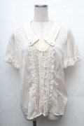 axes femme / フレア袖フリルブラウス  オフ S-26-02-11-001-AX-TO-AS-ZS
